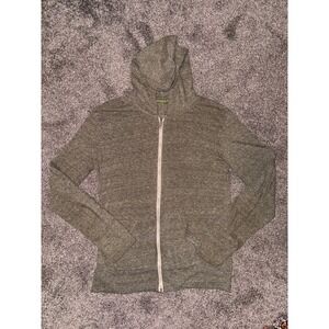Alternative Earth‎ Men's Grey/Green Zip-Up Hoodie Size Large
